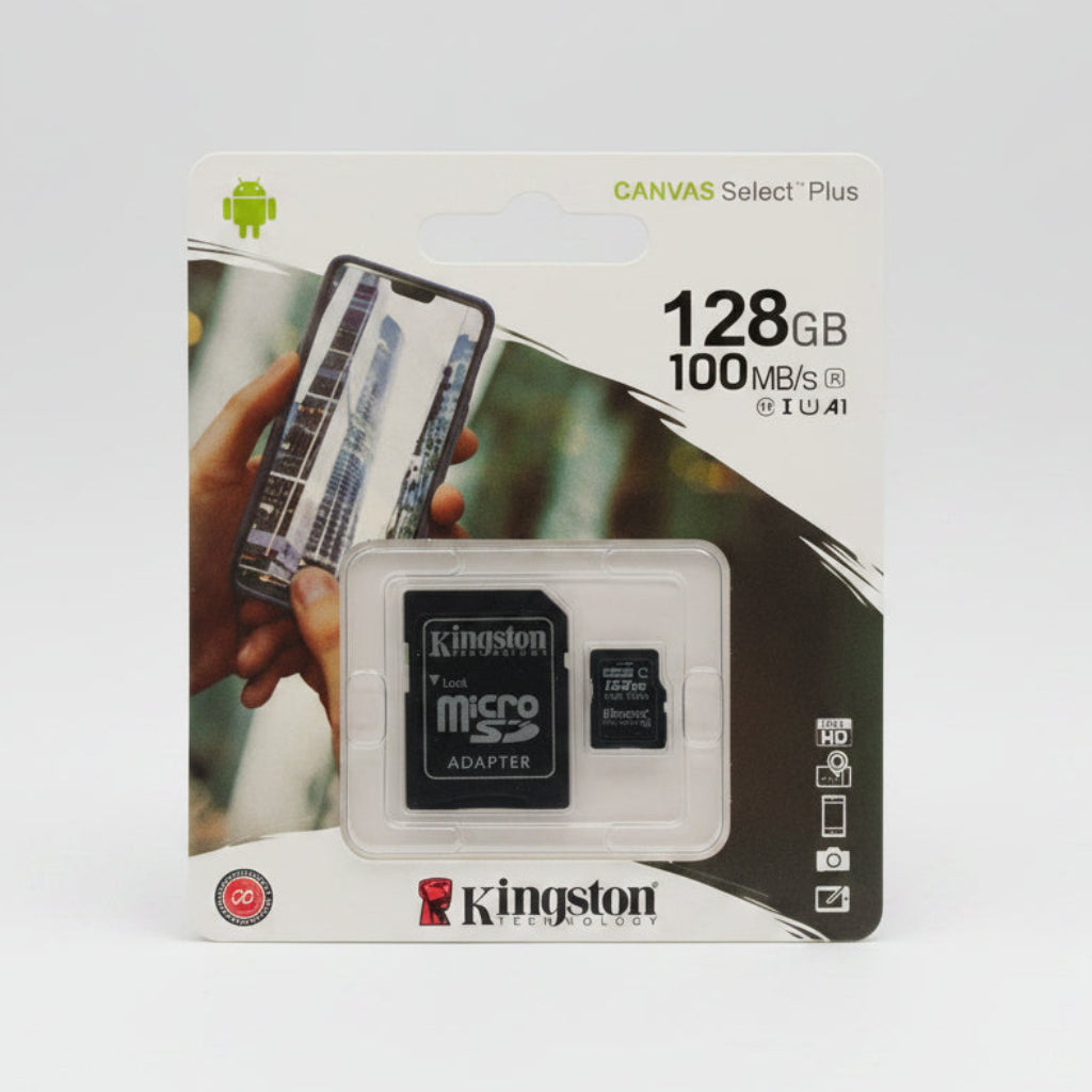 Kingston 128GB Canvas Select Plus microSD Memory Car