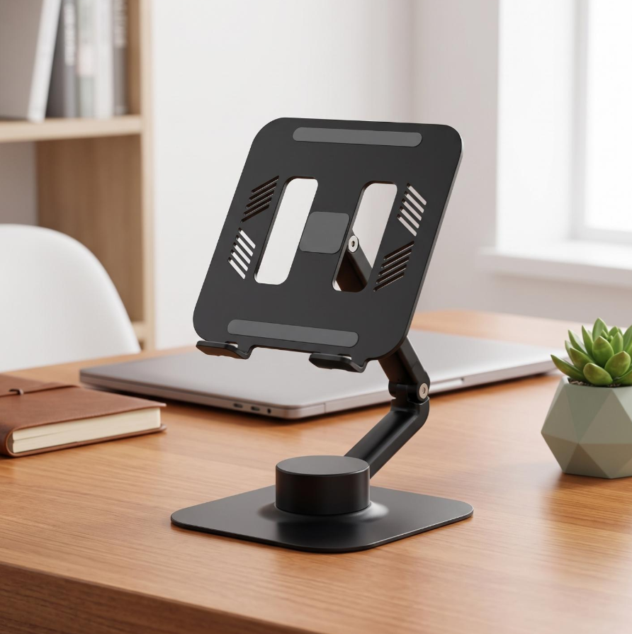 Tablet And Phone Desktop Rotating Holder