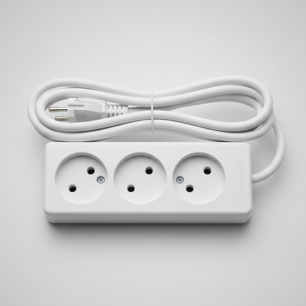 3m white power strip extension cord