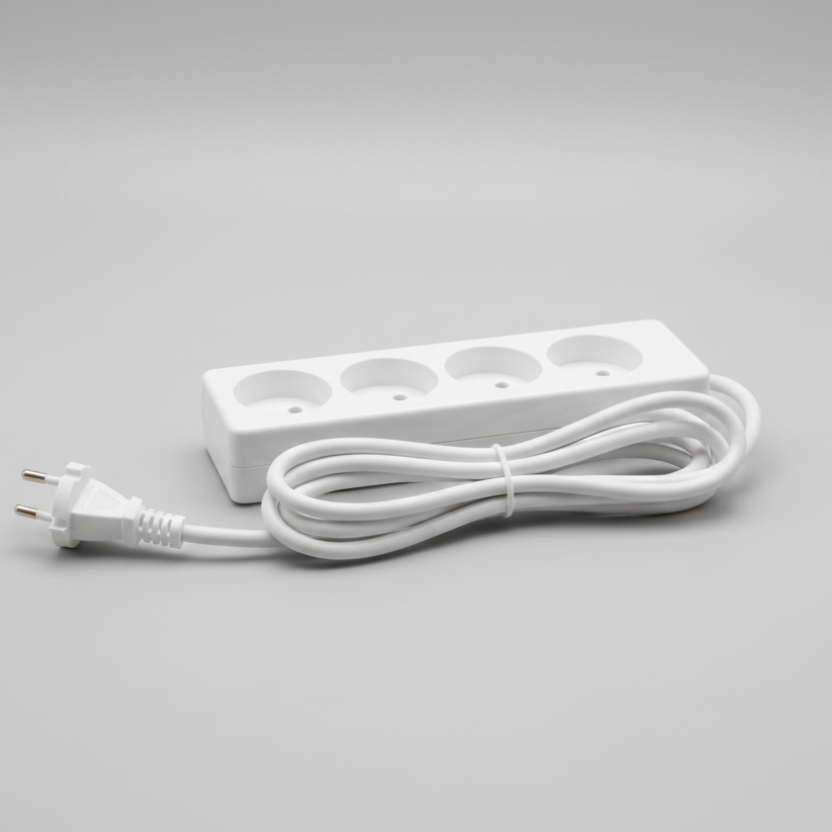 3m white power strip extension cord